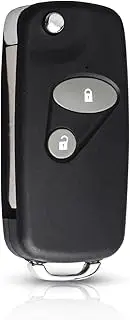 FLJKCT Car Key Shell 2/3 Buttons Modified Car Remote Folding FILP Key Shell Case,for Honda Accord Civic HRV CRV S2000 Jazz