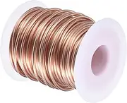 uxcell Soft Copper Wire (12 Gauge, 65.6 FT), 99.9% Pure Bare Copper Wire 2mm Solid Craft Wire for DIY Crafting Gardening Decoration (20Meter)