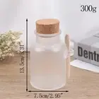 Plastic Empty Bath Salt Bottle Cream Cosmetic Jar Cork Jar Container Cork Spo*d*