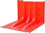 Flood Barrier,L Shape Plastic Floodproof Underground Garage Expandable Removable Red Emergency Water Barrier Water Barriers(Red8pc)