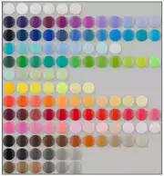 KAM® Plastic Snap Color Card OR Sample Caps in Custom Colors (In Bags)