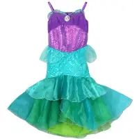 在飛比找樂天市場購物網優惠-童裝2020外貿新款兒童魚尾巴表演出服裝女童美人魚公主連衣裙