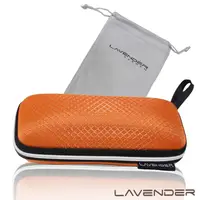 在飛比找PChome24h購物優惠-Lavender擦拭收納兩用袋與眼鏡盒套組-橘