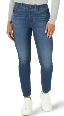 Women's Lee Mid Rise pull on Stretch Jegging Jean Pants size SMALL
