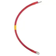 2 GAUGE Interconnecting Copper Cable, 24-Inch Length with 5/16-Inch Lugs (Red)