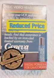 Geneva Vintage VHS-C VCR/Camcorder Head Cleaner Cassette Video New in Box