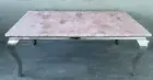 Rose Quartz Stone Dining Slab Top, Agate Quartz Center Slab, Lit Up Slab Top
