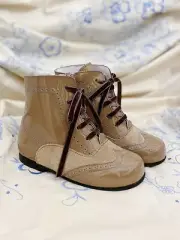 Children’s Classics Spanish Pascuala Boots Patent Suede Leather Made In Spain 10