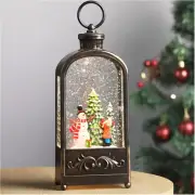 Christmas Snow Globe Snow Globe Lantern with Music Glitters Holiday Decor Christ