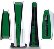 Side Protective Film Sticker PS5 Disk Edition Skin Sticker Decal Cover for PS5 Console (Green)