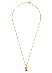 Crystal Haze Amore Bear 18kt Gold-plated Necklace ONE SIZE
