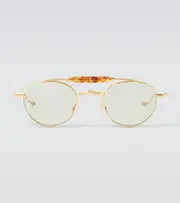 [Jacques Marie Mage] Jacques Marie Mage Dasan aviator sunglasses One Size gold