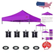 Durable Purple 10x10 Canopy Replacement - Water & UV Resistant with Easy Setup