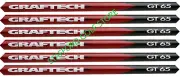 Graftech GT 65 Graphite Iron Shafts .370" Taper Tip Ladies/Senior Flex Set of 6