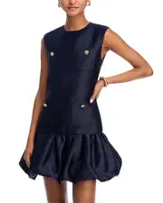 Self-Portrait Taffeta Mini Dress