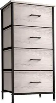 Sorbus Dresser with 4 Faux Wood Drawers - Tall Storage Unit Organizer Tower for