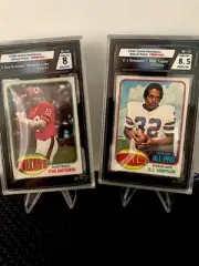 1976 TOPPS FOOTBALL CELLO PACK SMC 8 NRMT-MT STEVE BARTKOWSKI-BROWNS LDRS #1187