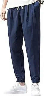 [Zontroldy] Men's Pants Cotton Linen Yoga Golf Beach Jogger Sweat Lounge Harem Pants Trousers