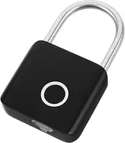 Holibanna Zinc Alloy Luggage Fingerprint Lock Smart Padlock for Suitcase Security Drawer Lock Outdoor Travel Padlock Fingerprint Combination