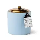Paddywax - Hygge 15oz. Icey Blue Ceramic Soy Wax Candle with Faux Copper Lid Jas