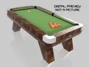 1/24 Scale ENGLISH POOL 7FT Table - Garage diorama Doll House