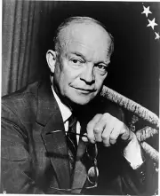 Dwight D. Eisenhower Photograph - Vintage Photo from 1954