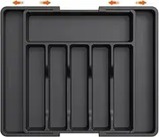 LUSHLOOM Kitchen Drawer Organizer, Cutlery Divider Organizer,Draw Dividers for Spoon Forks Knife,cutlery drawer organiser, Expandable Kitchen Drawer Dividers