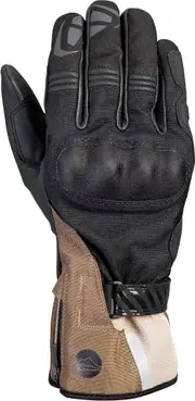 Ixon MS Loki Motorcycle Gloves, black-brown, Size M for Men Black Brown