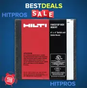 HILTI Firestop box insert 2" x 4", 50 PACK, NEW, FAST SHIPPING