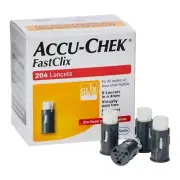 Accu-Chek Fastclix Sterilised Clix Motion Pain free Single Use Only 204 Lancets