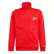 Adidas Originals Children Adicolor Track Top Firebird Track Red Colourful