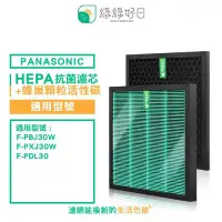 在飛比找Yahoo!奇摩拍賣優惠-綠綠好日 抗菌 HEPA 濾芯 濾網 適 Panasonic