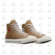 Converse Sky High Farm X Up-Cycled Chuck 70 Hi Brown Egret White A06516C Sneaker