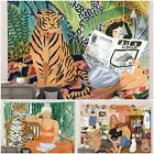 Large Lifestyle Art Wall Decor Thick Blanket/Throw -Wall/Sofa/Table/Background
