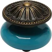 Ceramic Knob,Cabinet,Furniture Pull Handles,Door Pull,Drawer Pull Handle,Ceramic Knobs Vintage Round Knob Drawer Pull Handle Furniture Cabinet Cupboard Wardrobe Dresser Door Replacement Accessories B