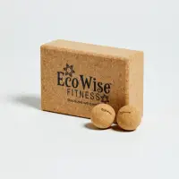 在飛比找momo購物網優惠-【EcoWise】放鬆軟木瑜珈磚套組(軟木瑜珈磚按摩球)