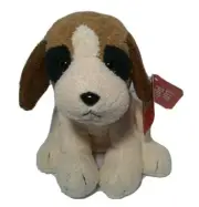 Rare Russ Luv Pets Patches Chamois Plush Dog Bean Bag Beige Brown 6" 20729