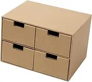 JEWEDECO Box Desk Storage Box Office Desk Drawer Organizer Desktop Drawer Organizer Desk Drawer File Organizer Desktop Storage Desk Storage Drawers Desk Organizer with Drawer