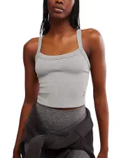 Free People All Clear Cropped Sleeveless Top