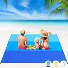 BYDOLL Beach Blanket Waterproof Sandproof 78''×81'' 1-5 Adults Oversized Ligh...