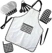 QUMIIRITY 1Set Cooking Apron Kitchen Tools for Boys and for Cooking Baking Role Play Activities