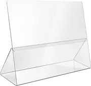 Srenta Durable Acrylic Cookbook Stand Transparent Easy Viewing iPad/Tablet Holder, Great for Cooking/Baking Without Making Your Cook Book Dirty.