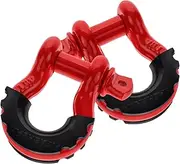 2pcs Trailer Shackle Car Vehicle Tow Hook Tow Hook Bolt Trailer Towing Hook Leaf Spring Shackle Tow Hook for Automotive Tow Hook Ring Heavy Duty Towing Hook Auto Tow Hook Red iplusmile