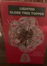 Jetmax Vintage Christmas Lighted Globe Tree Topper