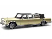 1964-81 MERCEDES 600 PULLMAN W100 LANDAULET CONVERTIBLE GOLD 1/18 MODEL CMC 217