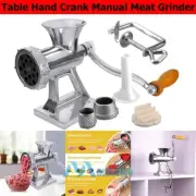 Table Hand Crank Meat Grinder Mincer Manual Sausage Filler Noodle Maker Machine
