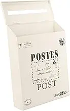 NUOBESTY Vintage Wall Mount Mailbox Decorative Letter Box with American Style Design Space Saving and Lightweight for Home Decor Rustic Mail Post Box for Convenient Mail