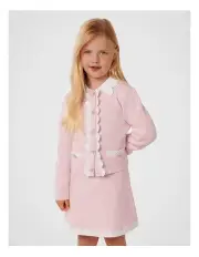 [Forever New Girls] Miriam Scallop Knit Skirt in Pink