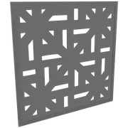 ProtectorAl 300 - 940 x 300 - 940mm Light Charcoal Mosaic Framed Composite Decorative Panel