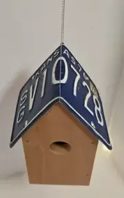 Big T Woodworking Bird House Kansas License Plate Roof